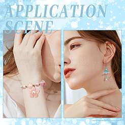 350шт 7 цвета прозрачные акриловые колпачки для бусин&nbsp;MACR-SP0001-14