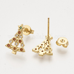 Pendentifs et boucles d'oreilles zircon cubiques en laiton et bagues réglables ensembles de bijoux&nbsp;SJEW-S043-05