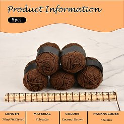 5 madeja de hilo de poliéster ligero DK&nbsp;YCOR-SZ0001-03I