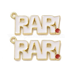 Pendentifs en émail d'alliage de placage de support de thème de noël&nbsp;PALLOY-O109-42LG