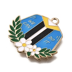 Подвески из эмали и сплава&nbsp;LS-ENAM-D302-02KCG-03A