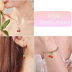 50шт. подвески из акрила в виде вишни&nbsp;PALLOY-CJ00164