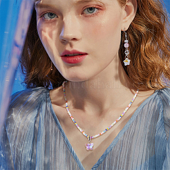 30 шт. 6 стиля стеклянные европейские подвески-шармы&nbsp;PALLOY-PH01876