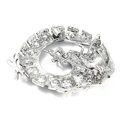 Legierung Strass Revers Pin Broschen&nbsp;RB-CBAE32B-02AS