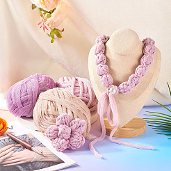 3 моток пряжи полиэстер 3 цветов&nbsp;DIY-MB0002-06C