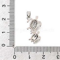 Latón claro colgantes de circonita cúbica&nbsp;KK-B187-15P