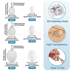 DIY-Sets zur Herstellung ovaler Anhänger aus Edelstahl 304&nbsp;DIY-TA0014-44