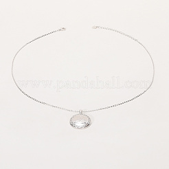 Простые латунные геометрические плоские круглые подвески для женщин&nbsp;IT8836