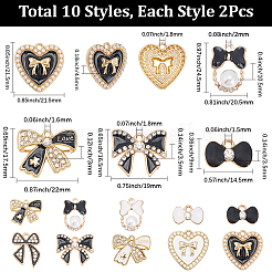 20шт 10 стиля подвески из сплава с эмалью&nbsp;ENAM-SC0006-09