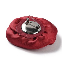 Цветочная ткань с пластиковой жемчужной брошью&nbsp;LS-JEWB-K013-01P-02