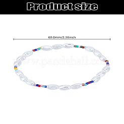 1шт. браслеты из стеклянных бусин и искусственного жемчуга&nbsp;BJEW-LP0002-51