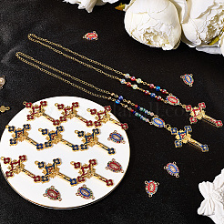 DIY-Sets zur Schmuckherstellung mit Rosenkranzperlen&nbsp;DIY-SC0029-76