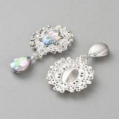 Сплав горный хрусталь кабошоны FIND-WH0148-380C