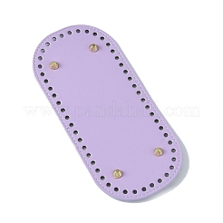 Ovale en cuir pu tricot crochet sacs clou bas shaper pad&nbsp;DIY-WH0349-26LG-01