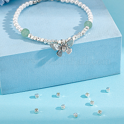 30шт 925 бусины из стерлингового серебра&nbsp;STER-PH0001-99C