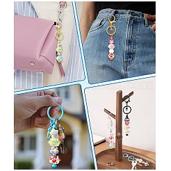 10шт 5 цвета непрозрачные акриловые бусины&nbsp;SACR-FS0001-48