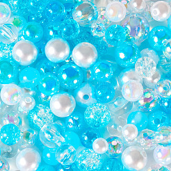 Perle acrylique transparente et opaque&nbsp;OACR-TAC0002-08C