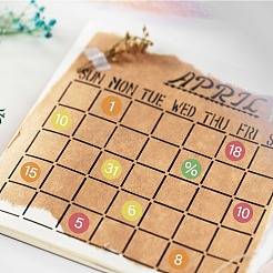 5 лист наклеек из ПВХ-бумаги&nbsp;STIC-WH20031-004