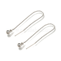 Покрытие стойки латунная проволока для ушей&nbsp;KK-C081-09P