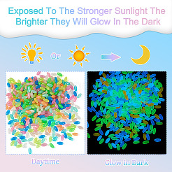 500 шт. светящиеся прозрачные акриловые бусины&nbsp;MACR-TA0002-57A