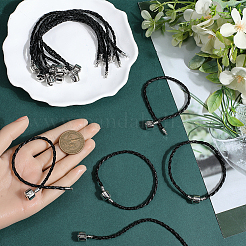 20 Stück geflochtenes PU-Lederband zum Basteln von Armbändern&nbsp;MAK-SC0001-30B