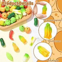 9 Stück 9 Arten undurchsichtige Harz Cabochons&nbsp;RESI-CJC0012-44