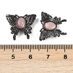 Латунные многорядные звенья из натурального родонита&nbsp;G-C172-01B