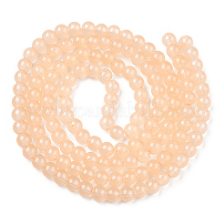 Выпечки окрашены имитация нефрита стекловолокна круглый шарик&nbsp;DGLA-Q021-6mm-41