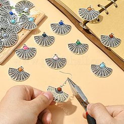 30шт подвески из смолы с имитацией бирюзы&nbsp;RESI-CJ0003-68