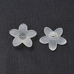 Прозрачные матовые акриловые цветочные бусины&nbsp;X-PAB1936Y-10