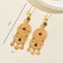 Плоские круглые серьги-кольца из сплава&nbsp;HY5125