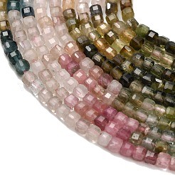 Нити из натуральных разноцветных турмалиновых бусин&nbsp;G-L634-D01-2.5x2.5mm-A