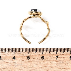 Bagues de manchette ouvertes en acier inoxydable 304 pour femmes&nbsp;RJEW-K258-17C-G
