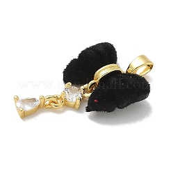 Настоящие латунные подвески с позолотой 18 карат&nbsp;KK-Q009-06G-04