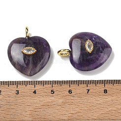 Pendenti d'ametista naturale&nbsp;G-P585-03G-17