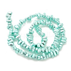 Нити синтетических немагнитных гематитовых бусин с гальваническим покрытием G-H072-D01-01D