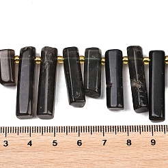 Natürliche Tektitperlenstränge&nbsp;G-F829-A08-01