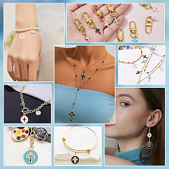 90шт 15 стиля подвески из сплава с эмалью&nbsp;ENAM-PH0013-18