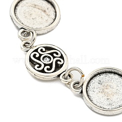 Изготовление браслета-цепочки из антикварного посеребренного сплава&nbsp;MAK-K023-03G-AS