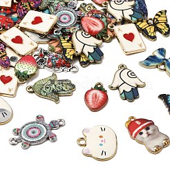 Pendentifs d'émail en alliage&nbsp;ENAM-XCP0001-50-1