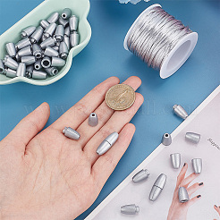 1 рулон нейлонового атласного шнура с плетением «раттейл»&nbsp;NWIR-PH0002-13B