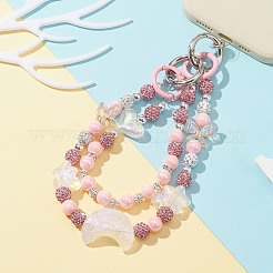 Ремни для сумки с акриловыми бисером в форме сердца&nbsp;AJEW-BA00109