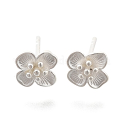 925 стерлингового серебра серьги стержня&nbsp;LS-EJEW-Q030-07S