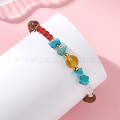 Braccialetti elasticizzati da donna in legno&nbsp;BJEW-TA00730