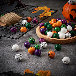 Наборы для изготовления деревянных украшений на хэллоуин своими руками&nbsp;DIY-CD0001-42