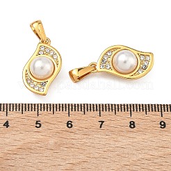 304 Edelstahl Micro Pave Strass Anhänger&nbsp;STAS-C172-07G