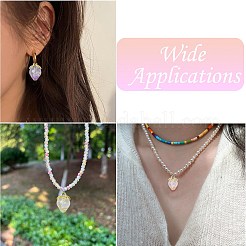 20шт 5 цвета прозрачные акриловые подвески&nbsp;TACR-CJ0001-74