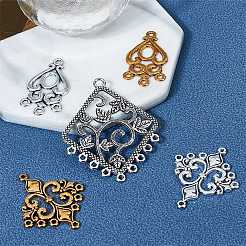64 pièces 16 styles composants de lustre en alliage de style tibétain&nbsp;PALLOY-SC0003-48