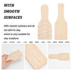 2 clap en bois et argile de style 2&nbsp;TOOL-OC0001-60