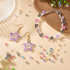 2 пакетик по 200 шт. прозрачных стеклянных бусин&nbsp;GLAA-TA0003-44G